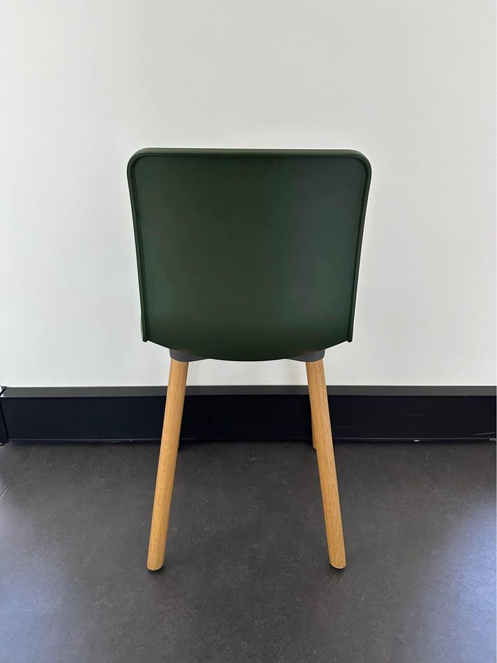 Vitra HAL Wood chair by Jasper Morrison - Green