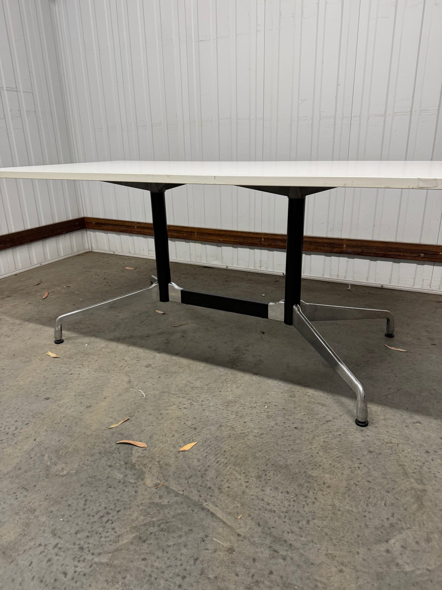 Genuine Herman Miller Eames Rectangular Segment Base Boardroom Table