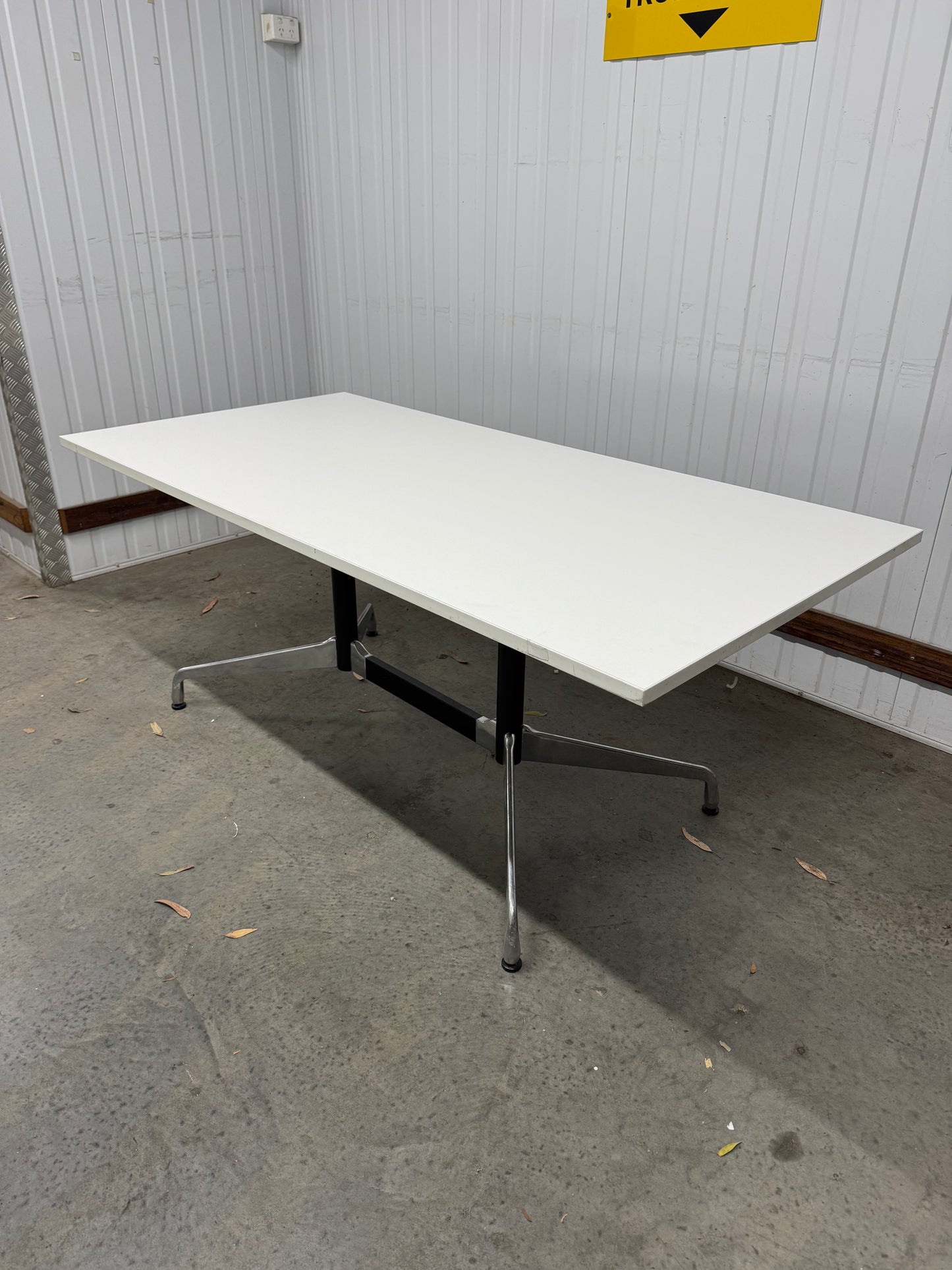 Genuine Herman Miller Eames Rectangular Segment Base Boardroom Table