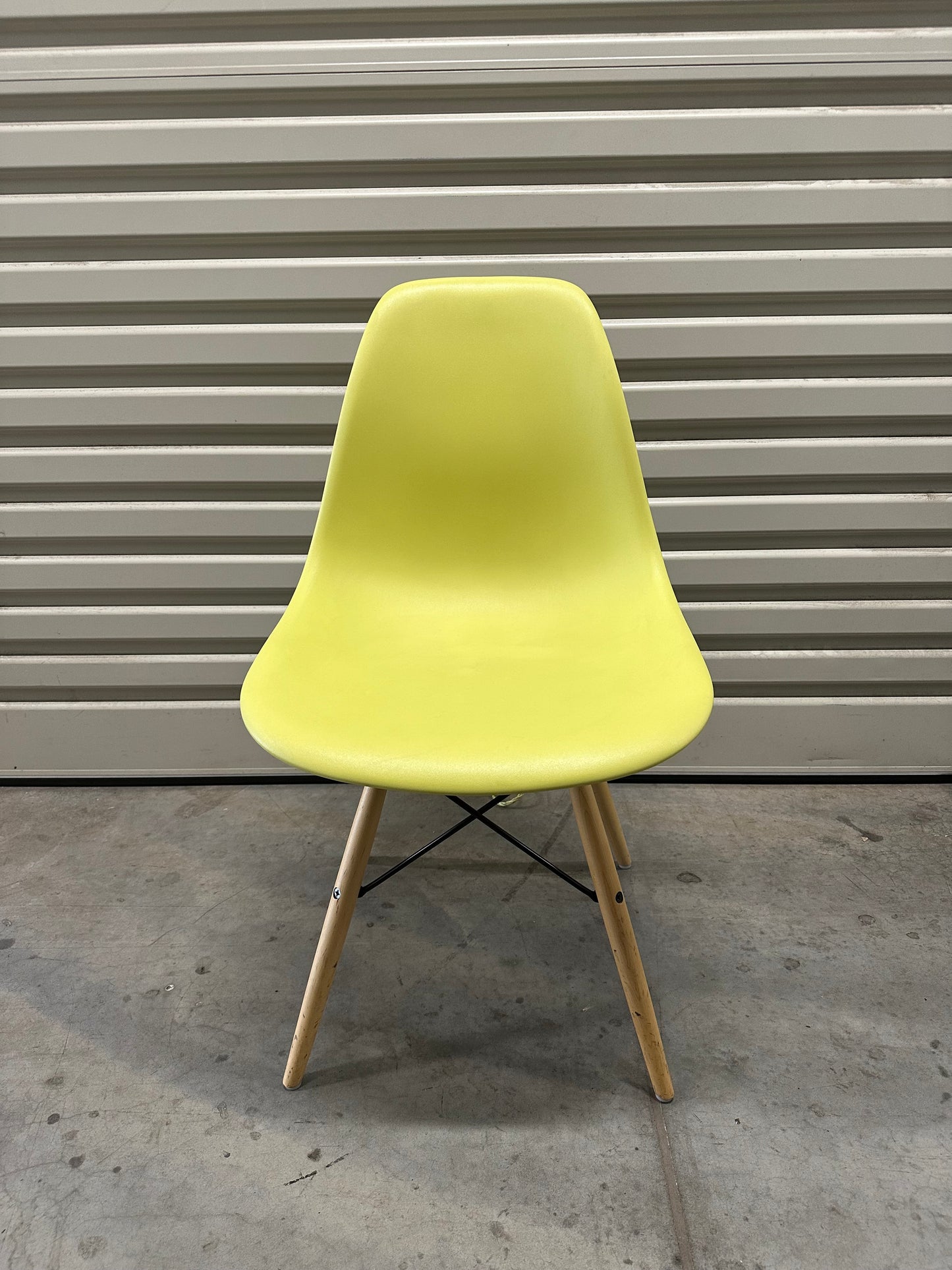 Eames Moulded Plastic Side Chair Dowel - Mustard